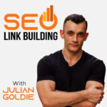 seo link building podcast with julian goldie featuring andy cabasso